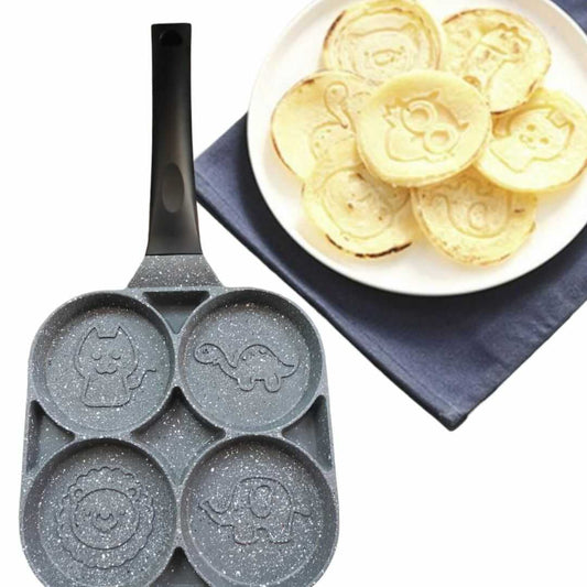 SARTEN DE 4 DIVISIONES PARA PANCAKES CON FIGURAS