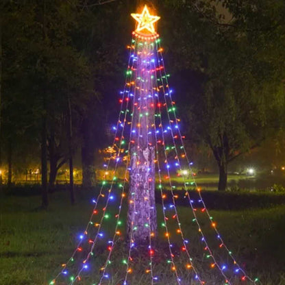 Árbol de luces con estrella solar (PRECIO DE OFERTA)