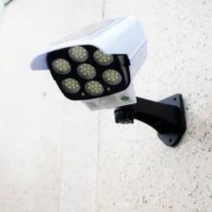 Lampara solar simulador camara de vigilancia 30W