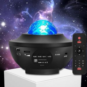 Proyector de galaxias y estrellas con altavoz bluetooth