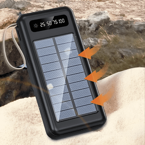 Power Bank solar carga rapida de 20,000 mAh